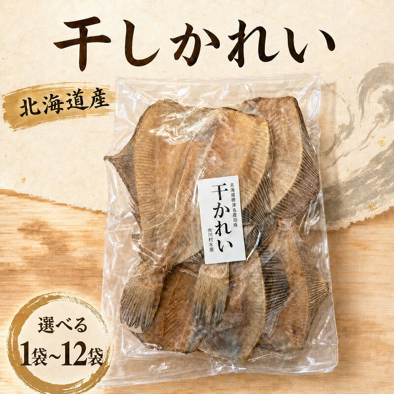 【ふるさと納税】 【スピード発送】 干しかれい 120g × 1~12袋 国産 北海道産 無添加 おつまみ 珍味 かれい 酒 日本酒 晩酌 干物 乾物 魚 魚介類 北海道 標津町