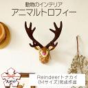 【ふるさと納税】動物のインテリア『アニマルトロフィー』Reindeerトナカイ(Mサイズ)完成作品