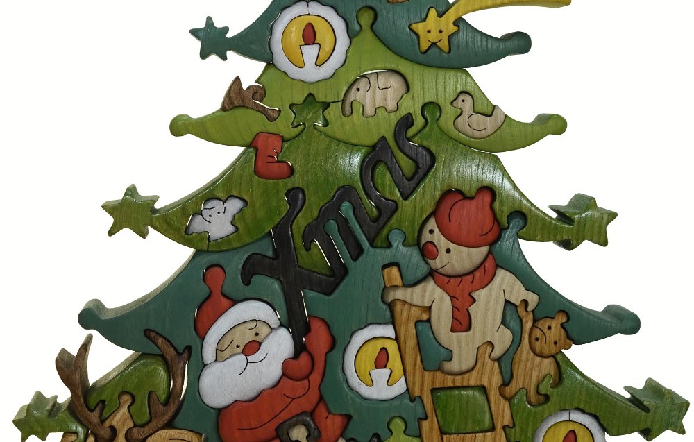 木工パズルクリスマスツリー３（色付き）_イメージ4