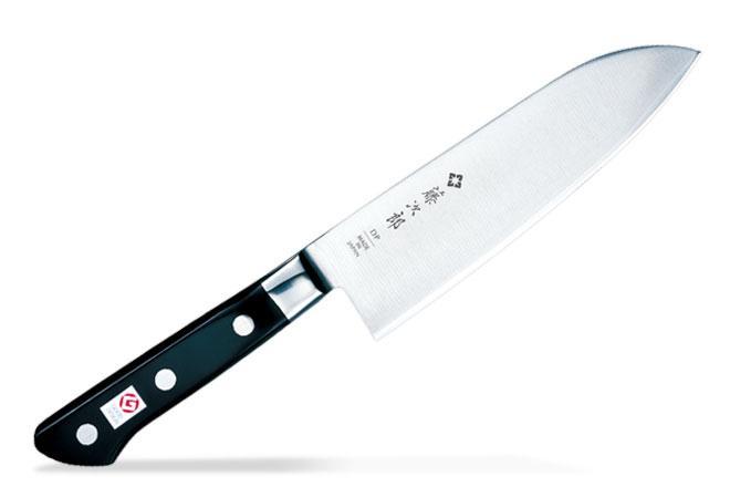 藤次郎 DPコバルト合金鋼割込(口金付)  三徳包丁 170mm