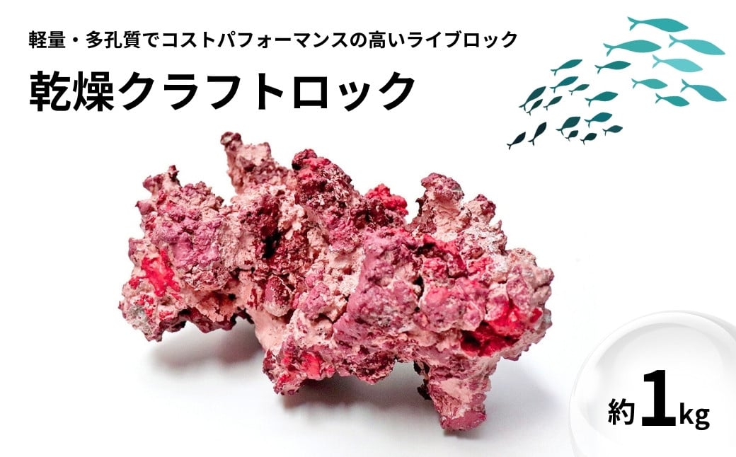 
            【ハンドメイド】乾燥クラフトロック 1kg 海水魚飼育 人工ライブロック 新潟県 出雲崎町
          