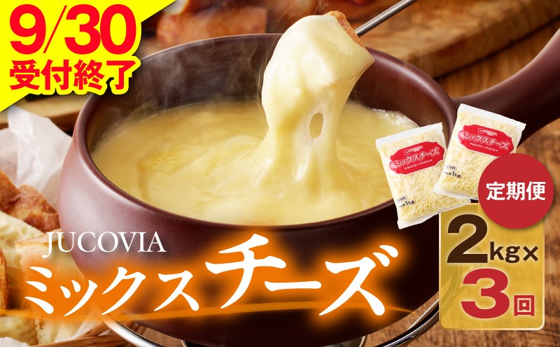 
                  【9/30受付終了】JUCOVIA ミックスチーズ 定期便 2kg×全3回【小分け 普段使い 高評価 ちーず 乳製品 ムラカワチーズ 一人暮らし ファミリー ピザ トースト】
                