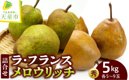 ラ・フランス & メロウリッチ 詰合せ 約 5kg フルーツ 果物 山形 08-05-019