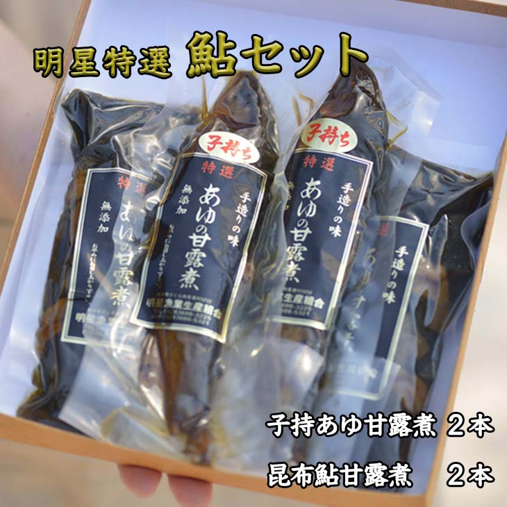 
明星特選鮎セット◆≪魚介 海鮮 甘露煮 おつまみ おかず 贈り物 プレゼント ギフト≫
