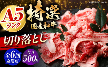 【全6回定期便】国産和牛切落し 500ｇ[AOAI051]牛肉牛肉牛肉牛肉牛肉牛肉牛肉牛肉