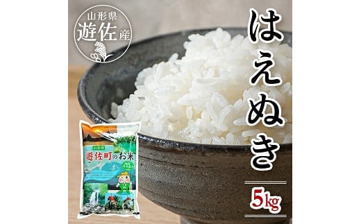 1057R06M10b　遊佐産はえぬき5kg（令和6年産米）10月中旬