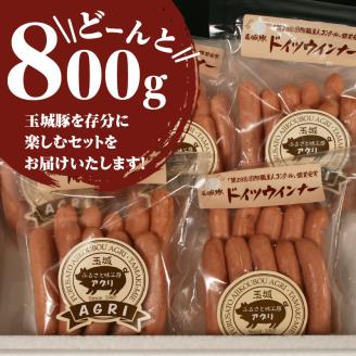 玉城豚ドイツウインナーセット 800g