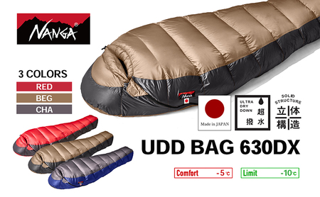 NANGA UDD BAG 630DX ナンガ ダウンシュラフ レッド