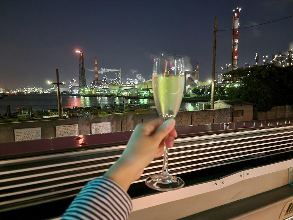  レストランバスの川崎工場夜景コース『フレンチとお酒と川崎工場夜景を楽しむ夜』のご予約に使えるWEBクーポン【１５，０００円分】