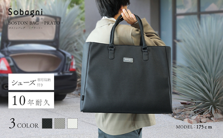 Sobagni ボストンバッグ -PRATO- ゴルフ カバン バッグ グレー