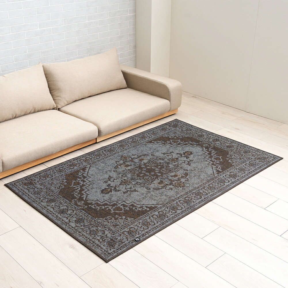 【ふるさと納税】＜選べるカラー・サイズ＞人気の復刻いぐさラグ いぐさラグ DXヒストワール 1枚 ベージュ / グレー カーペット 国産い草 ござ すべり止め加工不織布 滑り止め インテリア 家具 日本製 福岡県 柳川市 送料無料