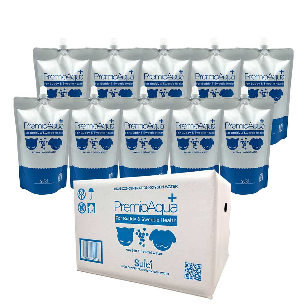 【ふるさと納税】 PremioAqua+ 500ml 10本 酸素水 水 ミネラルウォーター ペット ペットフード 犬 猫 阿蘇 軟水 国産 日本製 熊本県 アルミパウチ 送料無料