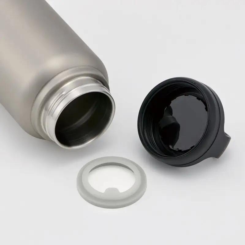 水筒 スクリューハンドル付きマグボトル 800ml シルバー 保温保冷 10-036