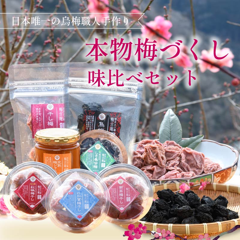 【ふるさと納税】 梅干し 無添加 梅づくし 2～8点セット 食べ比べ 梅 干し梅 干梅 梅ジャム ジャム 南高梅 うめ 梅干 漬物 漬け物 ご飯 白米 白飯 お弁当 おかず ご飯のお供 ごはんのお供 パン ヨーグルト 朝ごはん おつまみ おやつ お茶 梅茶 薬膳 お茶漬け 奈良県 奈良