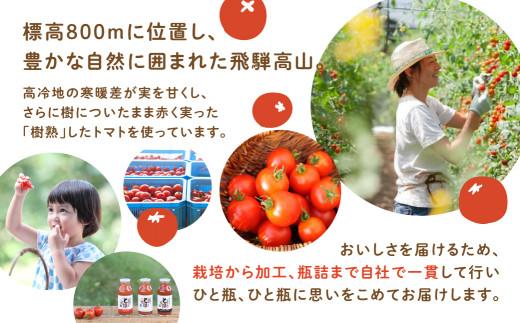 【寺田農園 定期便】 とまじゅう大玉トマト１L×6本入り２回お届け (2ヶ月に1回) トマトジュース 完熟トマト 無塩 無添加 大玉トマト こだわりトマト 美味しい トマト とまと ジュース 飛騨高山