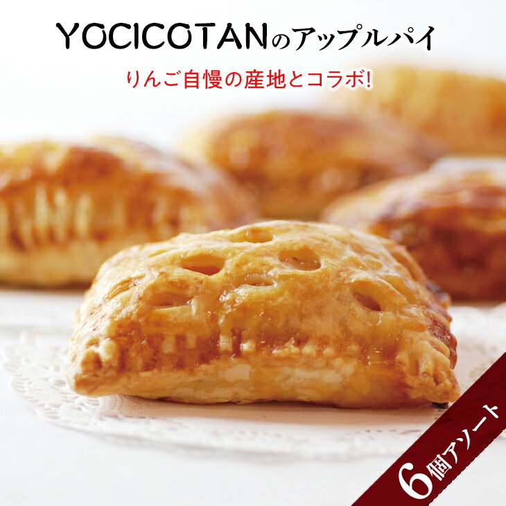 【ふるさと納税】YOCICOTANのアップルパイ 6個アソートアップルパイ りんご リンゴ 林檎 パイ デザート オーガニック シナモン 糖質オフ カロリーオフ （AH-2）
