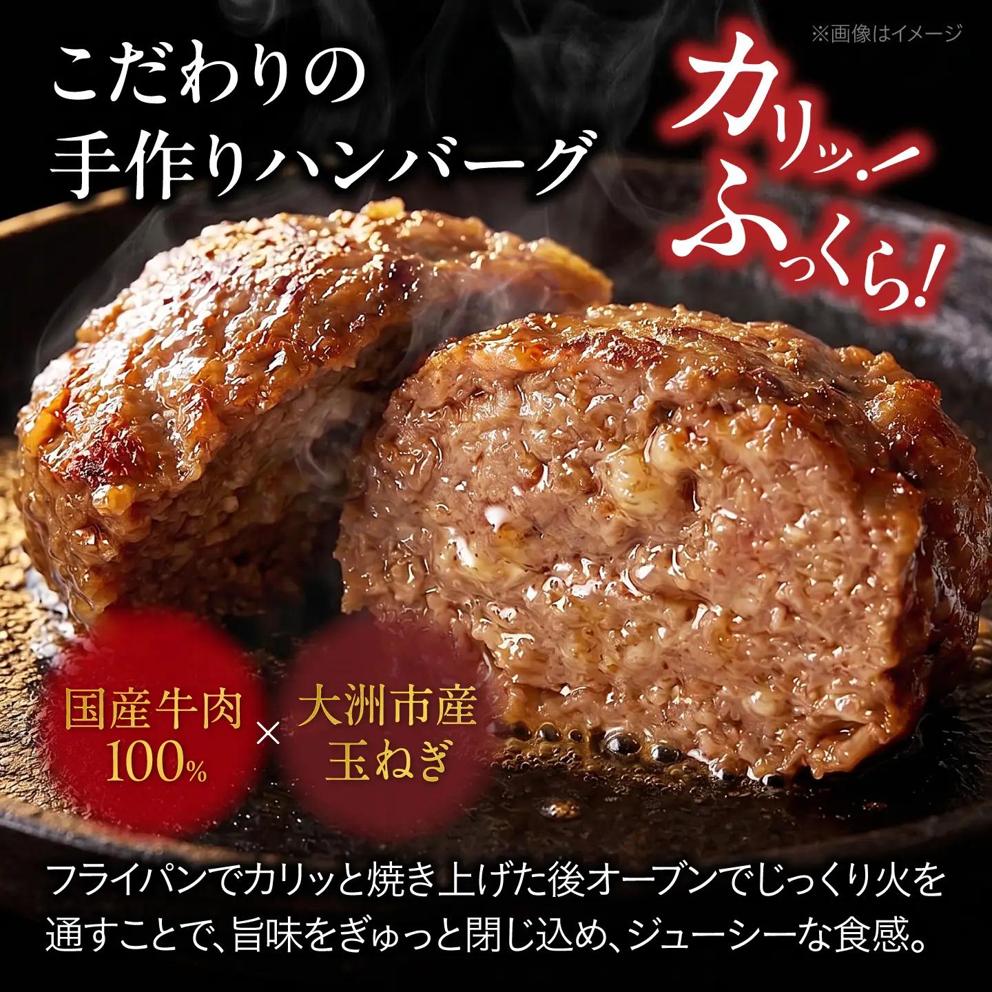ハンバーグ×3個【冷凍】 特製ソースつき ハンバーグ[AGBX063]