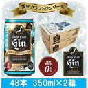 【ふるさと納税】愛知クラフトジンキヨス　ソーダ缶　Alc.8%　350ml x 48本(2ケース)【1446552】