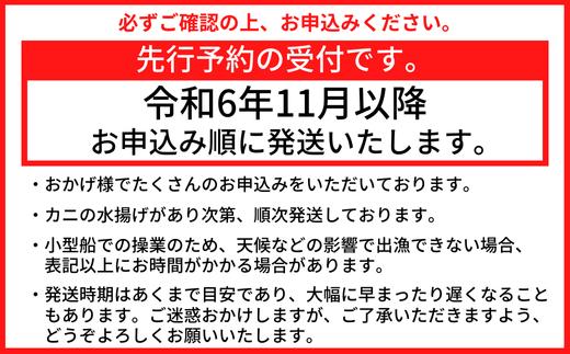 【香住ガニ 香箱造り】【先行予約：令和6年11月以降順次発送予定】　甲羅盛り むき身 カニみそ 丸々1杯分 食べやすい カニの本場 香住産 19-06