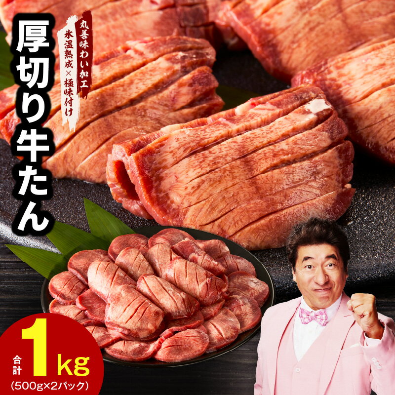 【ふるさと納税】【訳あり】厚切り 牛たん 1kg 小分け 500g×2P 焼肉用 サイズ不揃い 氷温熟成×極味付け肉 タン 旨み 焼肉 BBQ キャンプ お取り寄せ お取り寄せグルメ 泉佐野市 送料無料 肉の泉佐野 氷温熟成牛 牛肉 熟成肉 氷温熟成 作り方 ふるさと納税オリジナル 限定