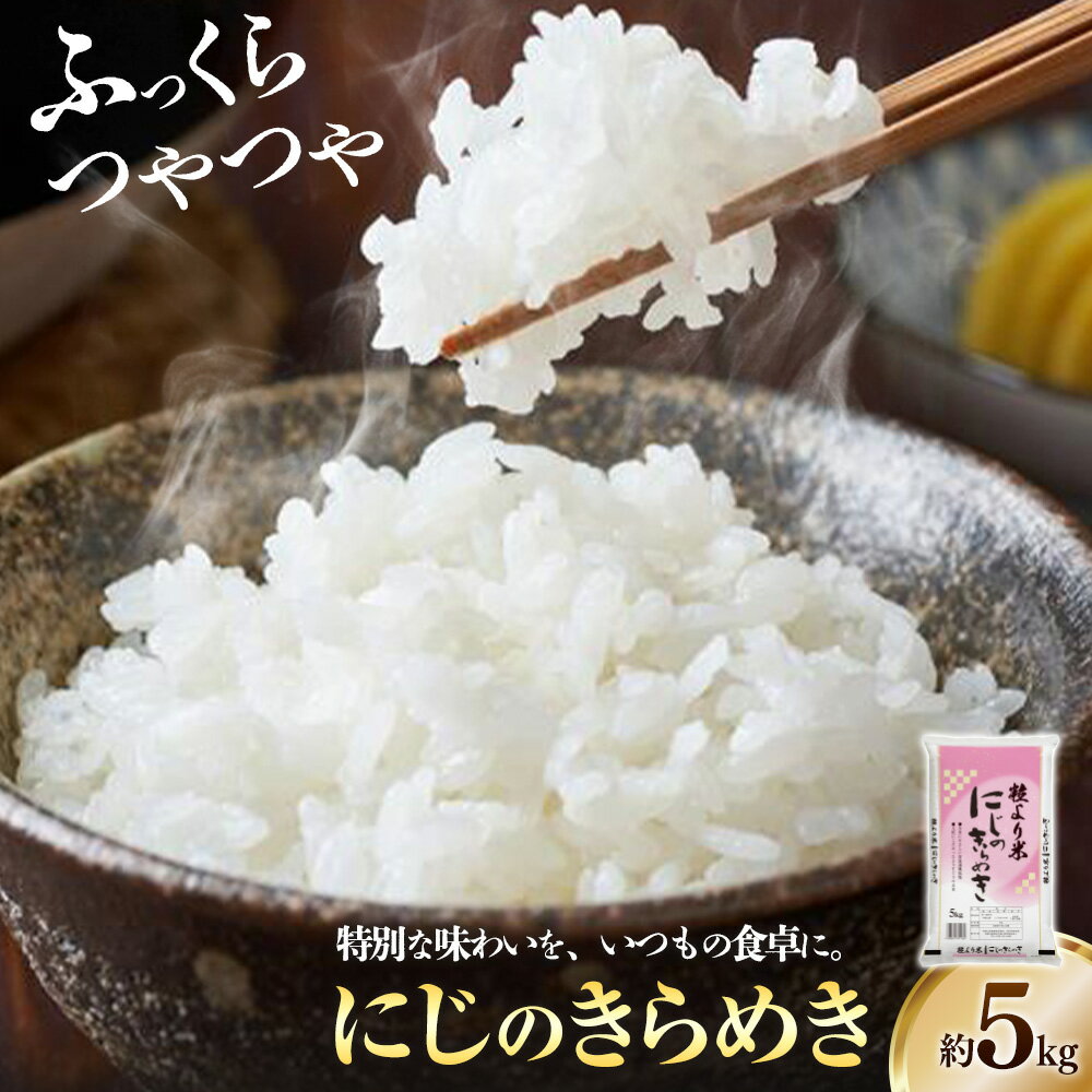 【ふるさと納税】にじのきらめき 5kg JAわかやま さわやか日高《90日以内に出荷予定(土日祝除く)》 和歌山県 日高町 米 こめ コメ 送料無料