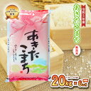 【ふるさと納税】【6か月定期便】盛岡市産あきたこまち【無洗米】20kg×6か月　定期便・米・無洗米