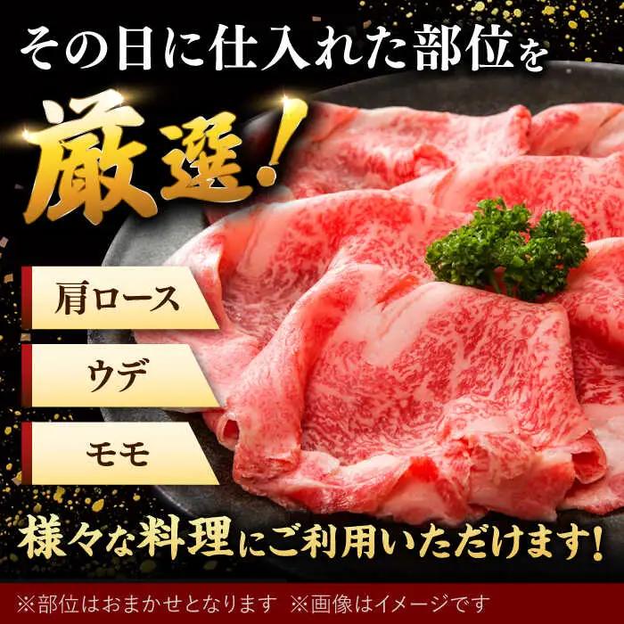 【全6回定期便】【和牛の旨味を堪能！】博多和牛しゃぶしゃぶすき焼き用 500g 桂川町/株式会社 MEAT PLUS [ADAQ018] 国産 牛肉 和牛 しゃぶしゃぶ すき焼き ロース もも うで 