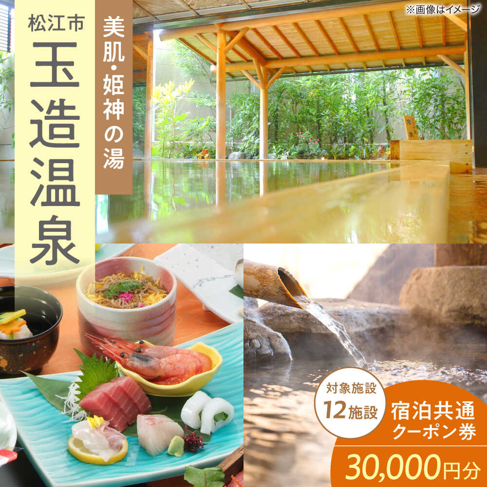 【ふるさと納税】玉造温泉共通クーポン券 寄附額10万円 30000円分クーポン 島根県松江市/玉造温泉旅館協同組合[ALHN002]｜ 宿泊クーポン 観光 旅行券 ギフト 贈答 高級 温泉 島根 松江 宿泊 ホテル 旅館 人気 おすすめ 割引 チケット トラベル 宿 家族旅行 カップル旅行
