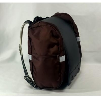 ふるさと納税 高槻市 【TVで紹介!】ランドセル用補助バッグ「サンドセル」 ポケットあり《ブラウン》