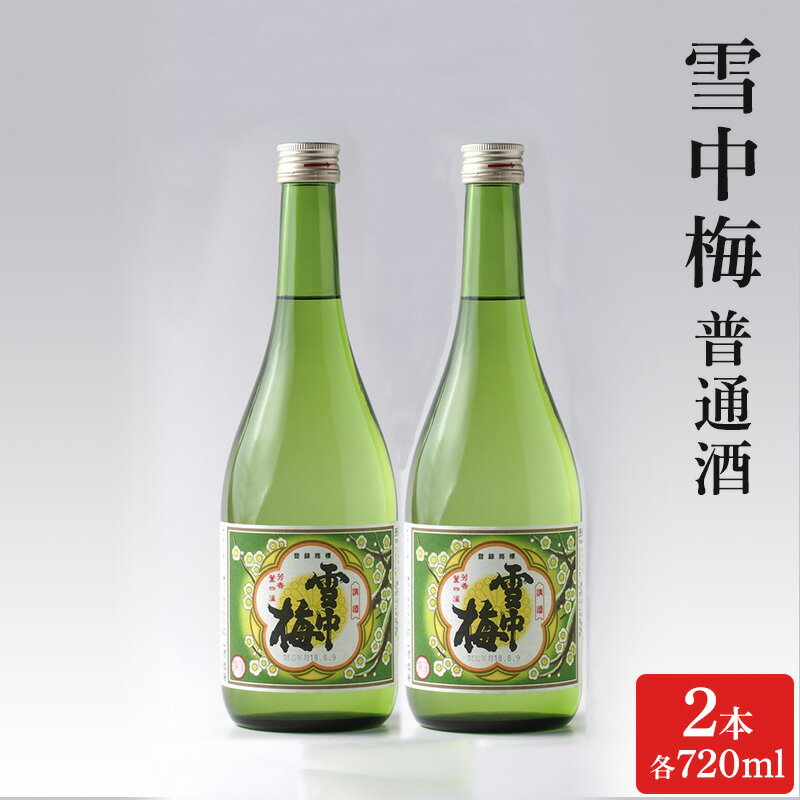 【ふるさと納税】雪中梅 普通酒 720ml　2本