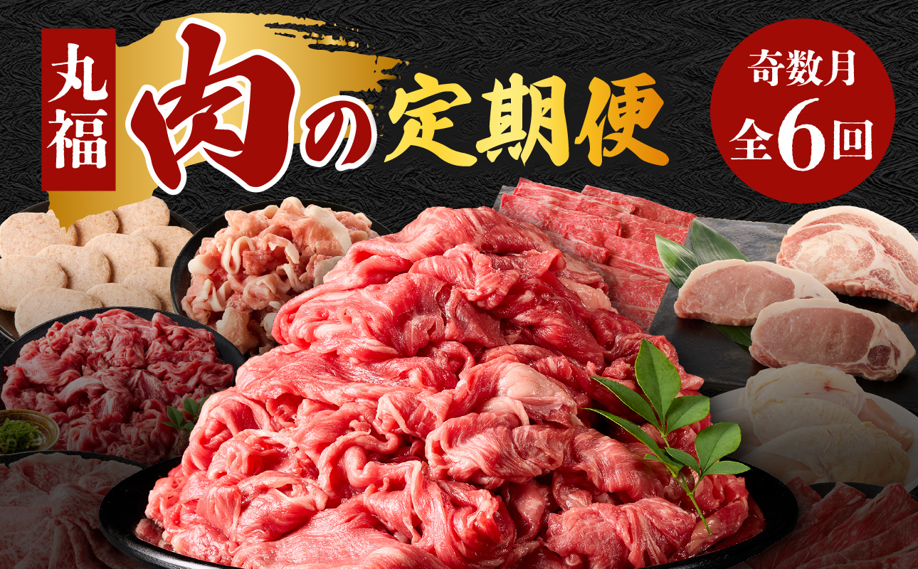 丸福 肉の定期便（6回／奇数月） 6回／奇数月