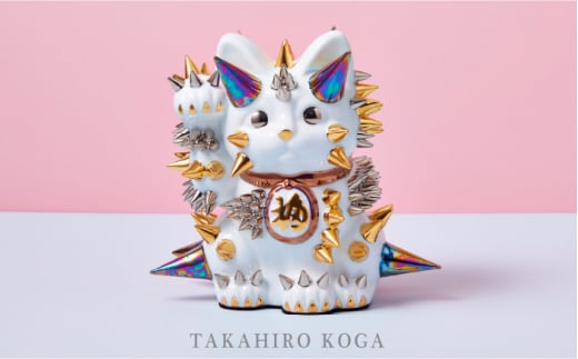 アート NEO MANEKINEKO -Petit-（1）＜古賀崇洋＞那珂川市 アート 美術 芸術 招き猫  あーと ねこ アート 猫 美術 アート ねこ アート ねこ こだわり 工芸品 いんてりあ やきもの ネコ アート 金 ゴールド ねこ [GBV011]