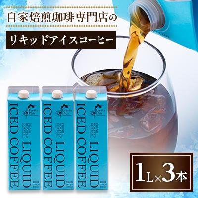ふるさと納税 茨城県 つくば市自家焙煎珈琲専門店　リキッドアイスコーヒー3本セット