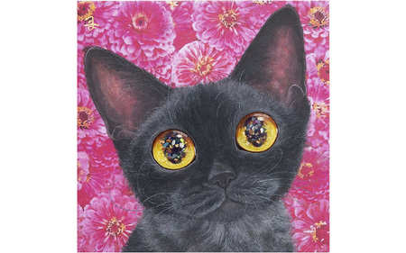 猫作家福嶋吾然有が描く、猫のフルオーダー絵画 F8号サイズ 猫