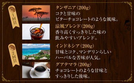 【6か月定期便】世界流通量上位5％スペシャルティコーヒー【粉】