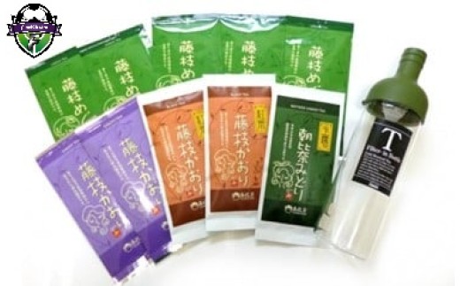 お茶 藤枝茶 4種 フィルターインボトルポータブル セット 緑茶 煎茶 玉露 日本茶 和紅茶 国産 茶葉 ギフト 詰合せ 詰め合わせ  静岡県 藤枝市