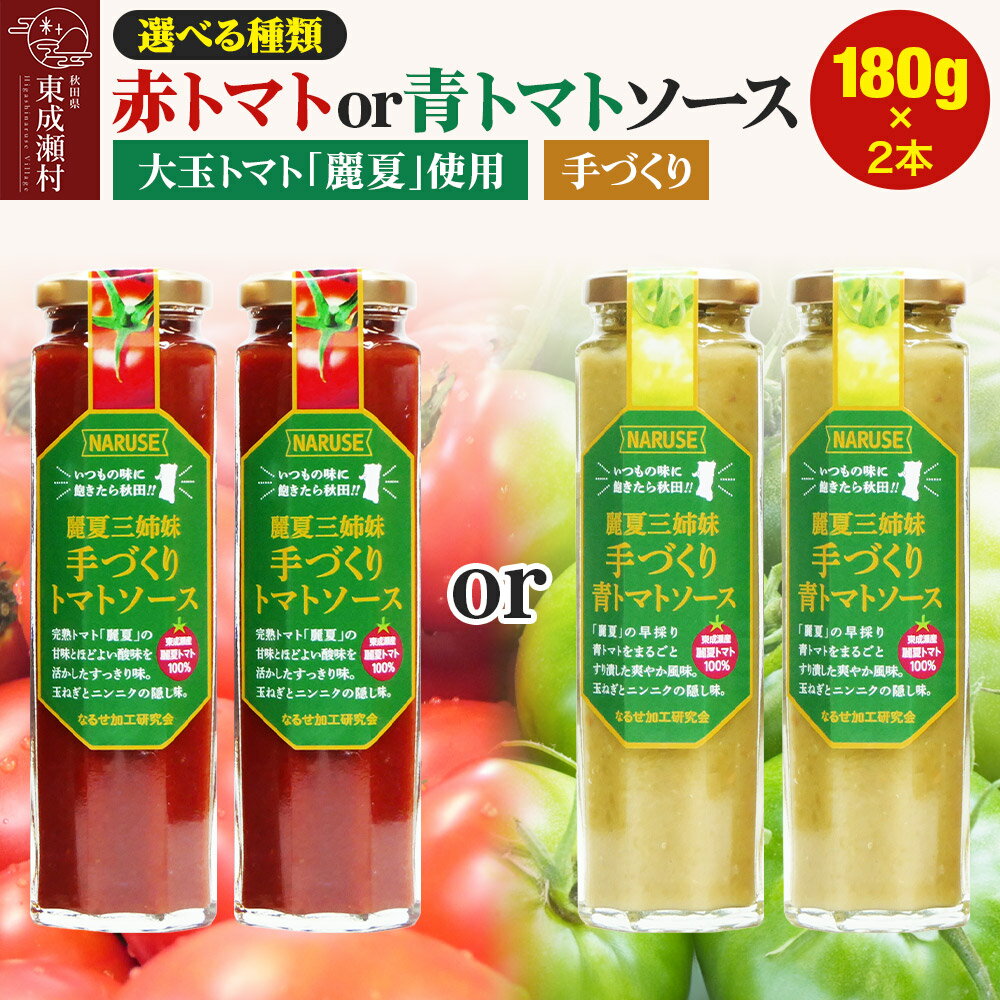 【ふるさと納税】トマトソース 手作りトマトソース 180g 2本 セット 【選べる種類】