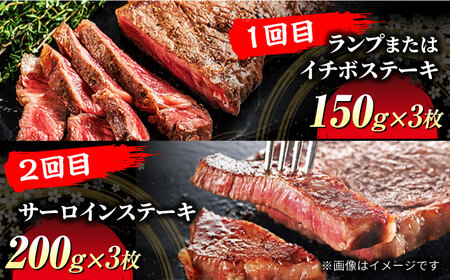 【4回定期便】A5ランク 飛騨牛 ステーキ三昧（3人前）総計2,040g【有限会社マルゴー】牛肉 和牛 国産 A5等級 赤身 希少部位 ステーキ BBQ 高級 贅沢 ギフト [MBE062]