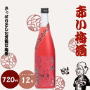 【ふるさと納税】 赤い梅酒 720ml 12度 / 和歌山 田辺市 紀州南高梅 南高梅 梅 梅酒 ロック ソーダ割り ギフト 家飲み 酒 お酒 水割り ギフト プレゼント 富田の水 モンドセレクション ばばあの梅酒