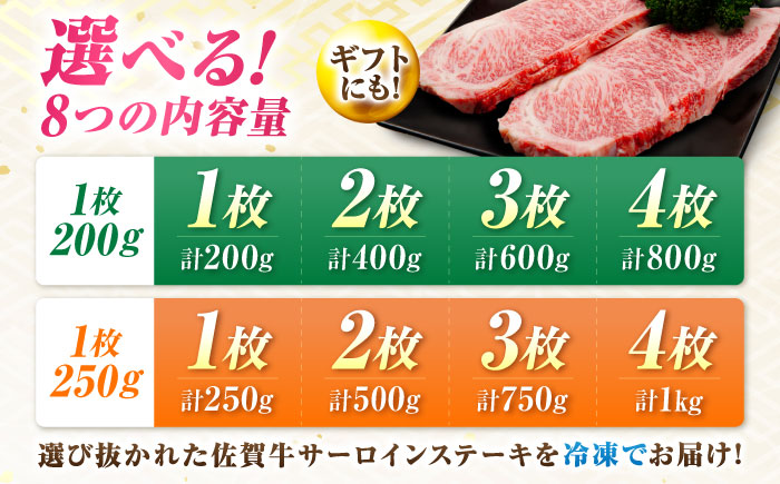 【7営業日以内発送！】 佐賀牛 サーロインステーキ 250g 吉野ヶ里町/丸宗ミート [FDP027] 250g