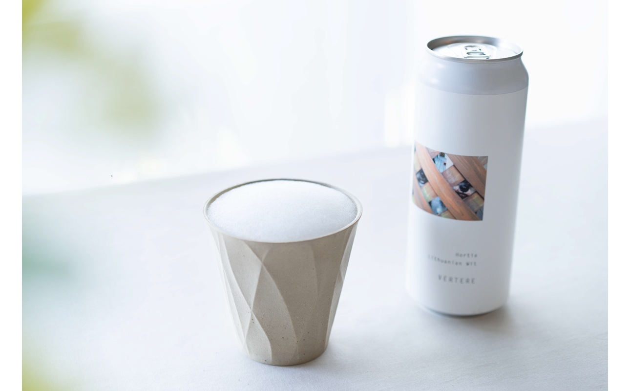 TIME ロックグラス Ivory white【 地球にやさしい 再生素材 スタイリッシュなデザイン 陶器 】