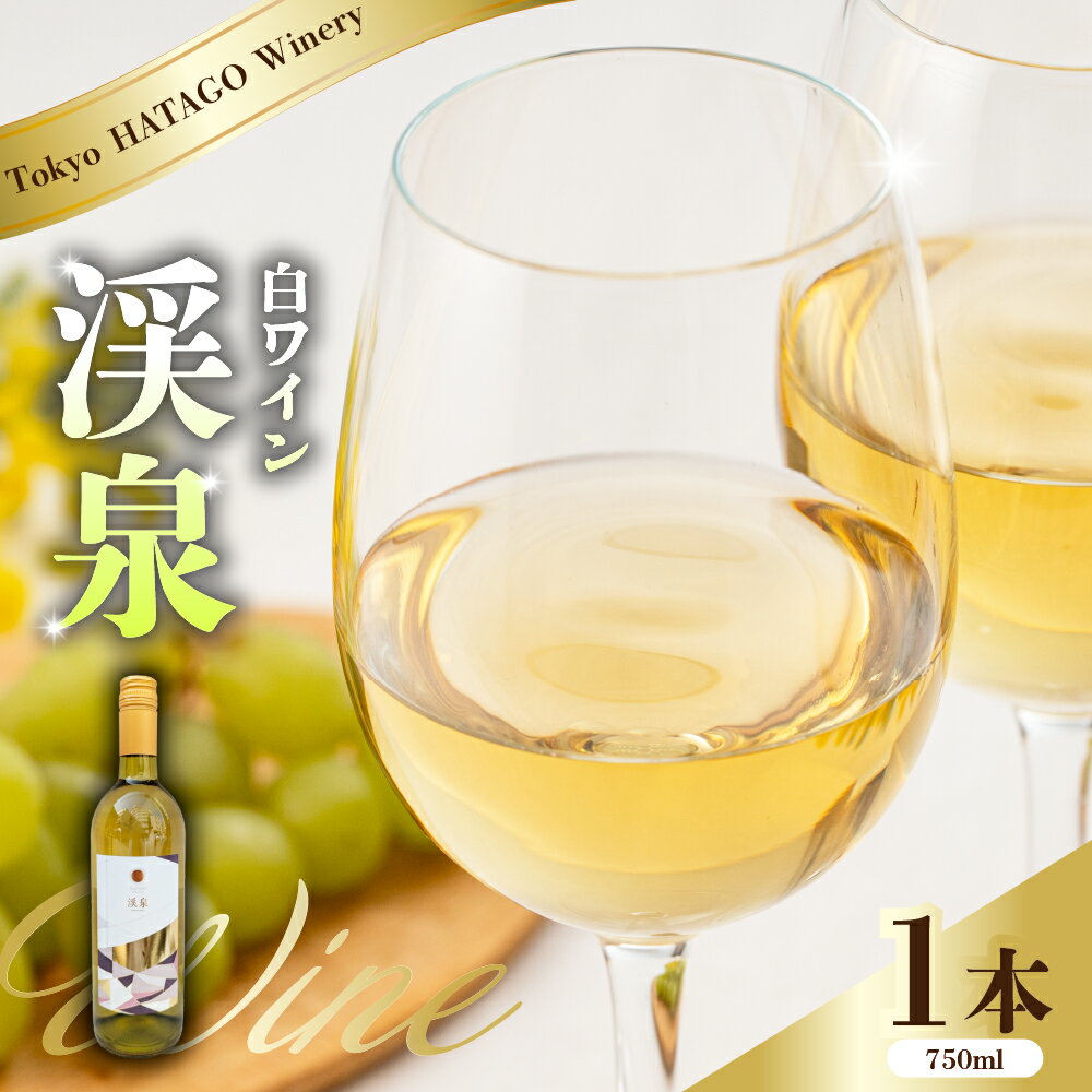 【ふるさと納税】Tokyo HATAGO Winery 白ワイン 渓泉 (ケイセン) 750ml 1本 / シュナンブラン ワイン お酒 酒 東京都 品川区