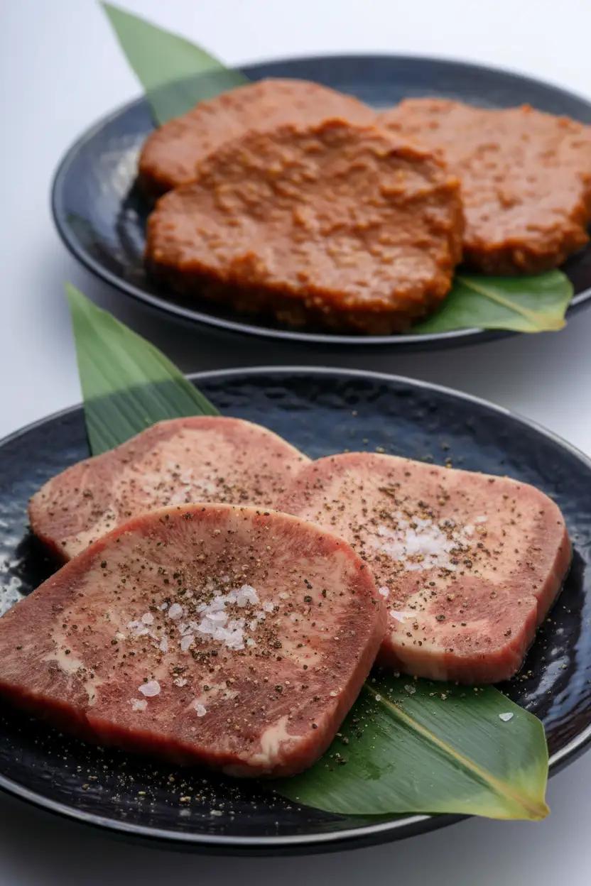 牛タン＆和牛ホルモン 塩・味噌 食べ比べセット 4パック 肉 牛肉 牛たん 和牛 ホルモン 味噌 塩 冷凍 焼肉 BBQ アウトドア バーベキュー 厚切り タン D0562 岩手県 北上市 ヤマトフー