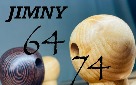 【ジムニー専用】MT専用シフトノブ・トランスファーノブ☆彡現行型64・74☆彡貴重な銘木☆彡【備考欄に種類をご記入ください（トチ・縞黒檀）】