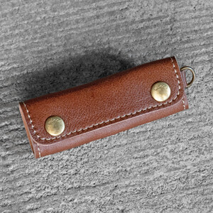 栃木レザー使用｜バッグの本革持ち手カバー 2個セット｜Handle cover｜チョコ｜minca（全7色）