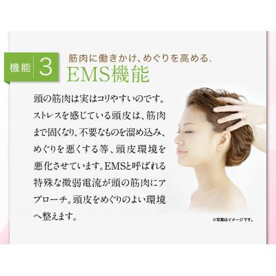 ふるさと納税 つくばみらい市 【ギフト包装】美ルル ブリリアントヘアーミニ(EMSリフトブラシ) ホワイト スカルプケア |  | 03