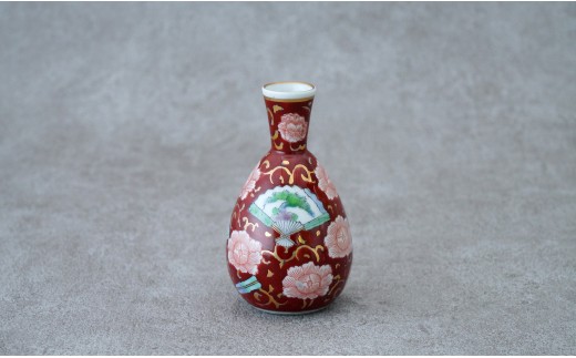 有田焼 錦古伊万里牡丹 扇 金唐草 酒器揃【神田陶器店】デッドストック アウトレット 昭和レトロ 牡丹 酒 うつわ 酒器 熱燗 お酒 晩酌 bp018