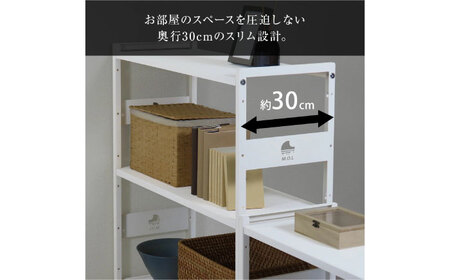 M.O.L アイアンシェルフ 4段 幅42cm×奥行30cm ブラック MOL-XS424(BK) [VBZ026]家具 棚 組み立て インテリア