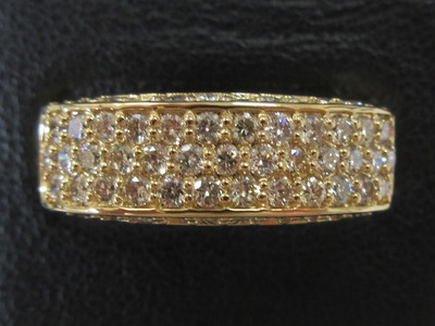 K18YG 1.00ct 　ダイヤリング SWCB006-yg