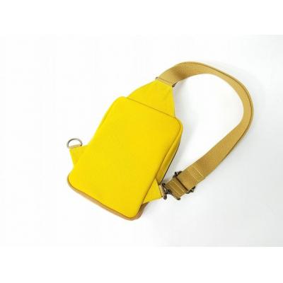 ふるさと納税 栃木市 【いちひこ帆布】 ボディバッグ/イエロー |  | 01